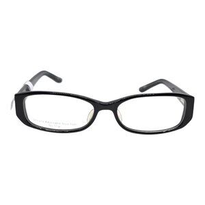 Black Rectangular Eyeglass Frames With Silicone Adjustable Nose Pads & Rhineston